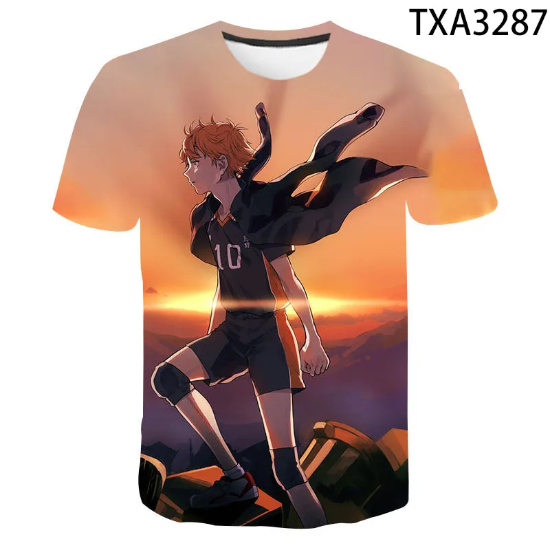 

Summer New Haikyuu Streetwear Fashion T-shirt Boy Girl Kids 3D Printed Short Sleeve Casual Men Women Children Cool Tops Tee