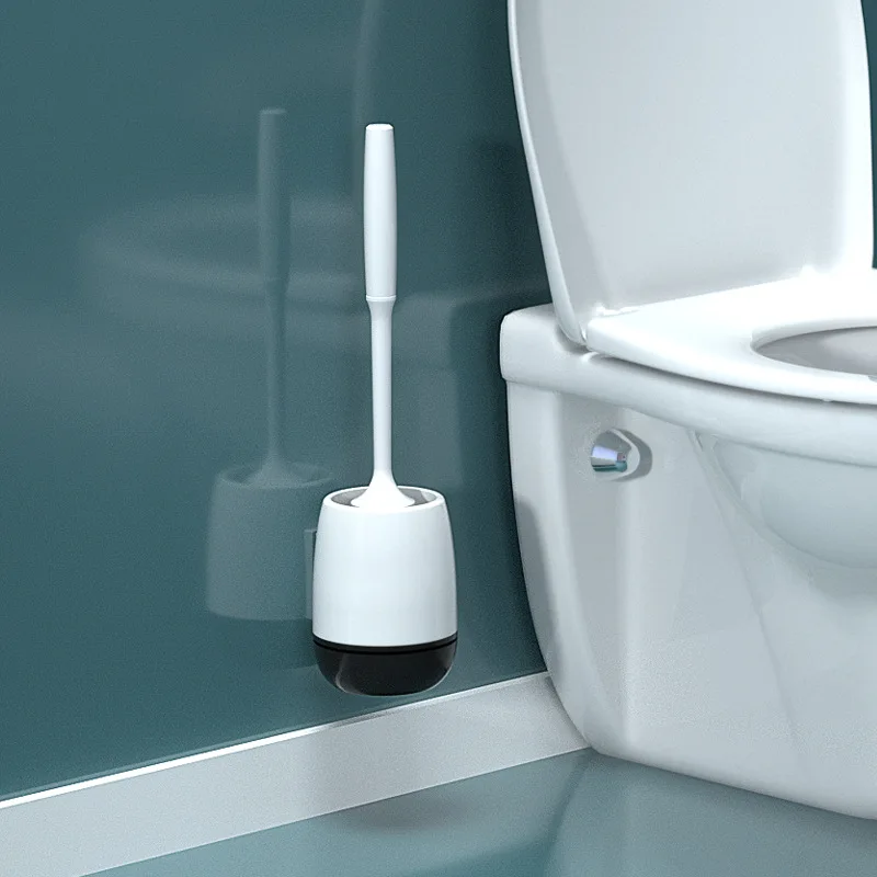 Набор кистей и держателей для унитаза мягкая силиконовая щетина щетка