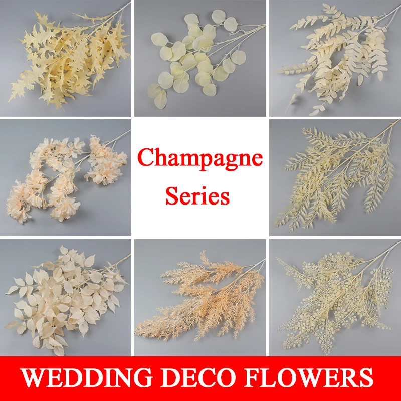 

Champagne color wedding simulation hall hotel ceiling deco road lead arrangement artificial decoration flower simulation bouquet
