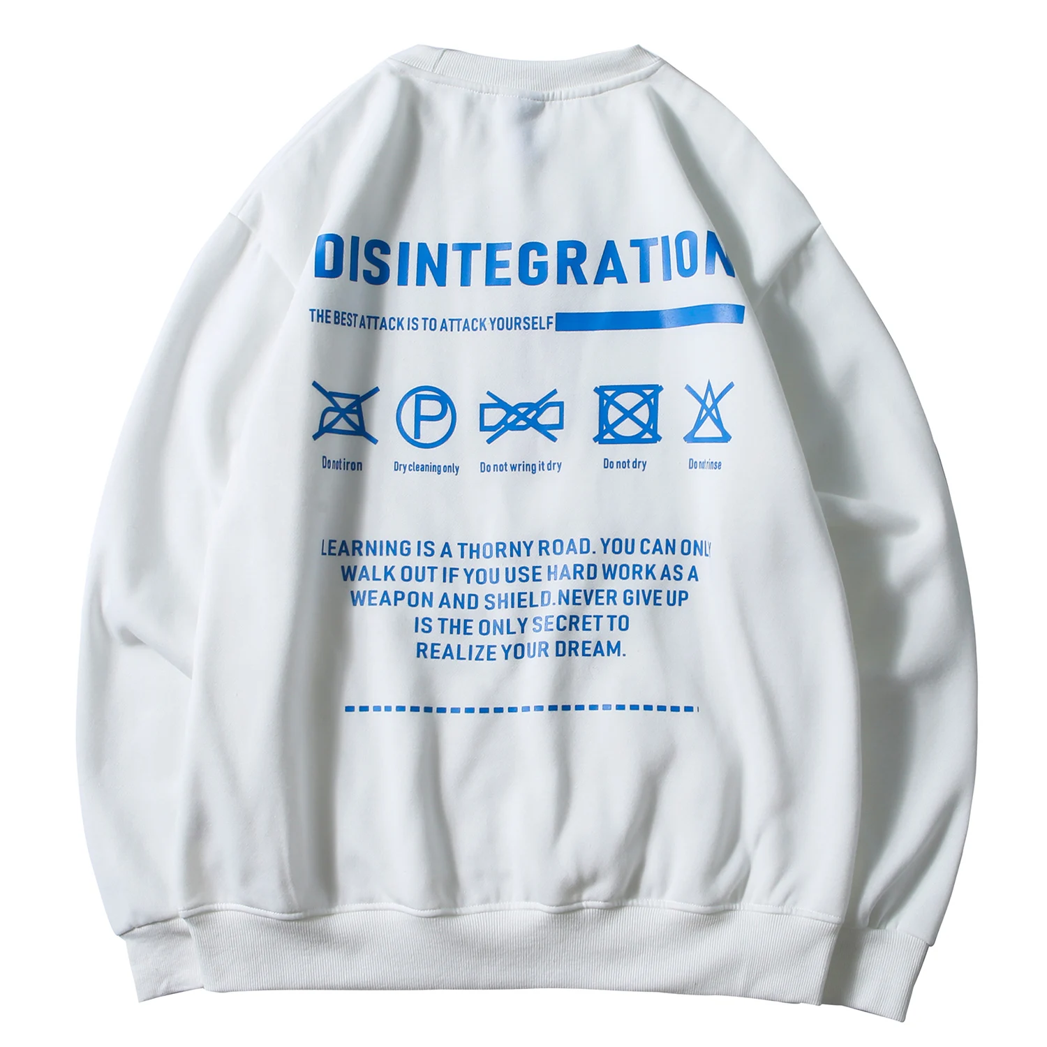 Aelfric eden с буквенным принтом Толстые мужские толстовки Уличная Повседневная