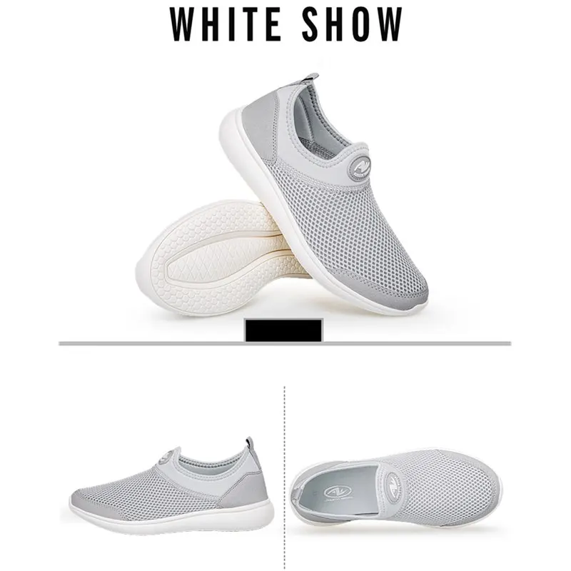 

Mesh Flats Fashion Shoes Woman Men Casual Shoes Large Sizes Couple Lightweight Breathable Slip-on Chaussure Homme Male Female