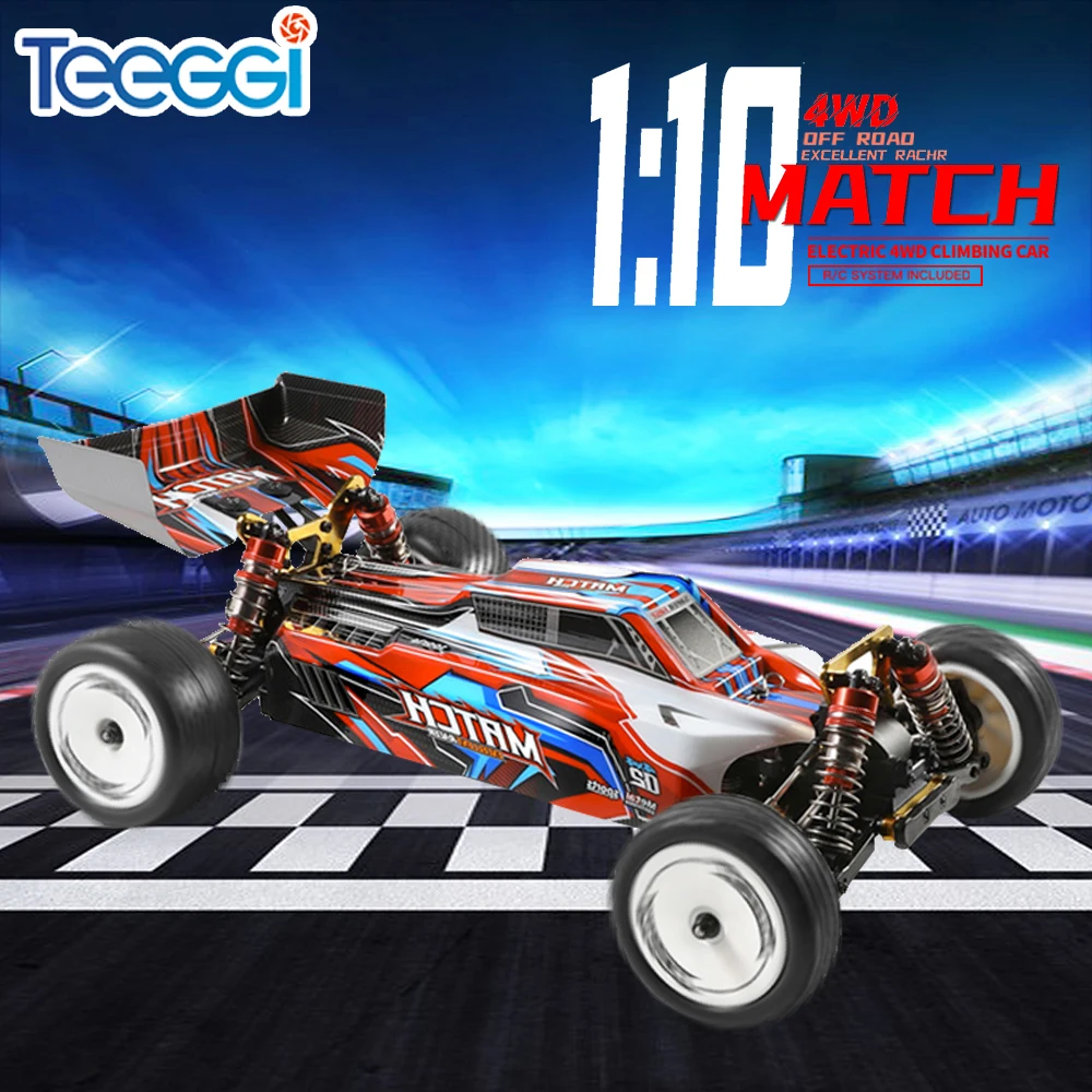 WLtoys 104001 гоночный автомобиль соревнование 45 км/ч Металлическое шасси 4WD