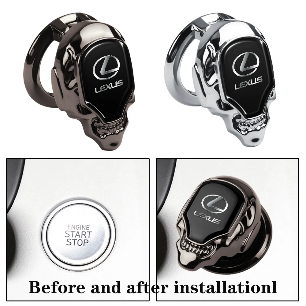 1 шт. декоративные наклейки на кнопки зажигания для LEXUS RX330 RX350 IS250 LX570 is200 is300 ls400 GS300 -