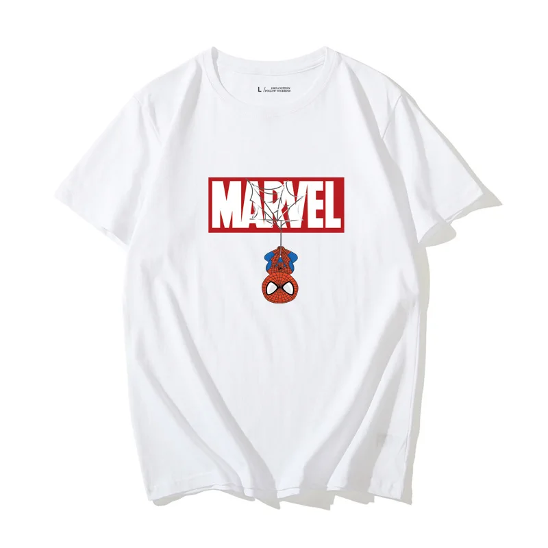 

Disney 2021 Marvel T-shirt The Avengers 10th Anniversary Short Sleeve Thanos Deadpool Spider-Man Captain America T-shirt