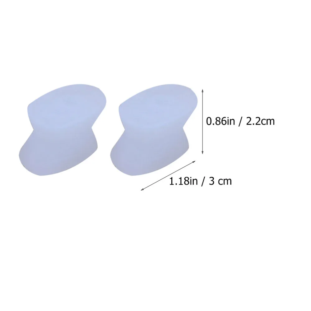 

8Pcs Toe Orthotic Separator Silicone Toe Straightener Toe Outer Appliance White