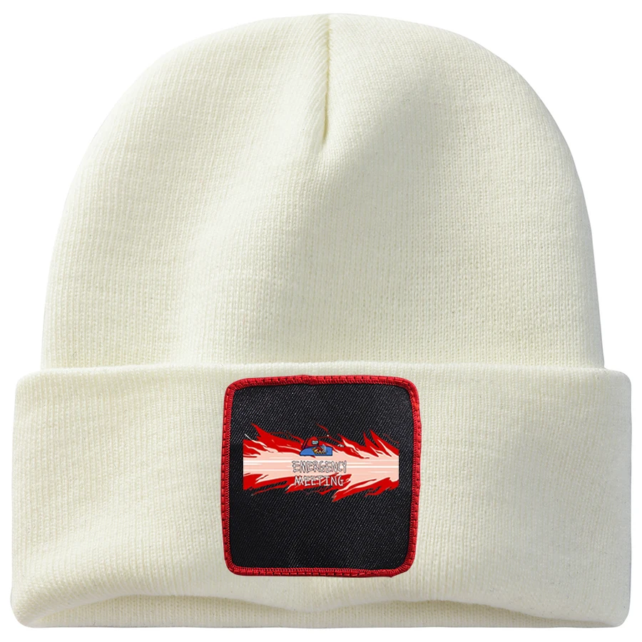 

Game New Game Impostor Emergency Meeting Knitted Hat 2020 Winter Autumn Slouchy Bonnet Ribbed Cuffed Short Melon Caps Skull Cap