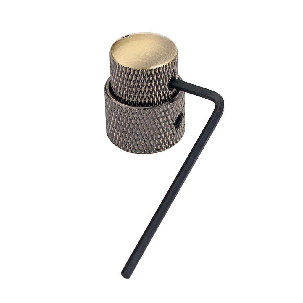 

Electric Guitar Tone Volume Control Knobs Buttons Double Layer Tunning Knob