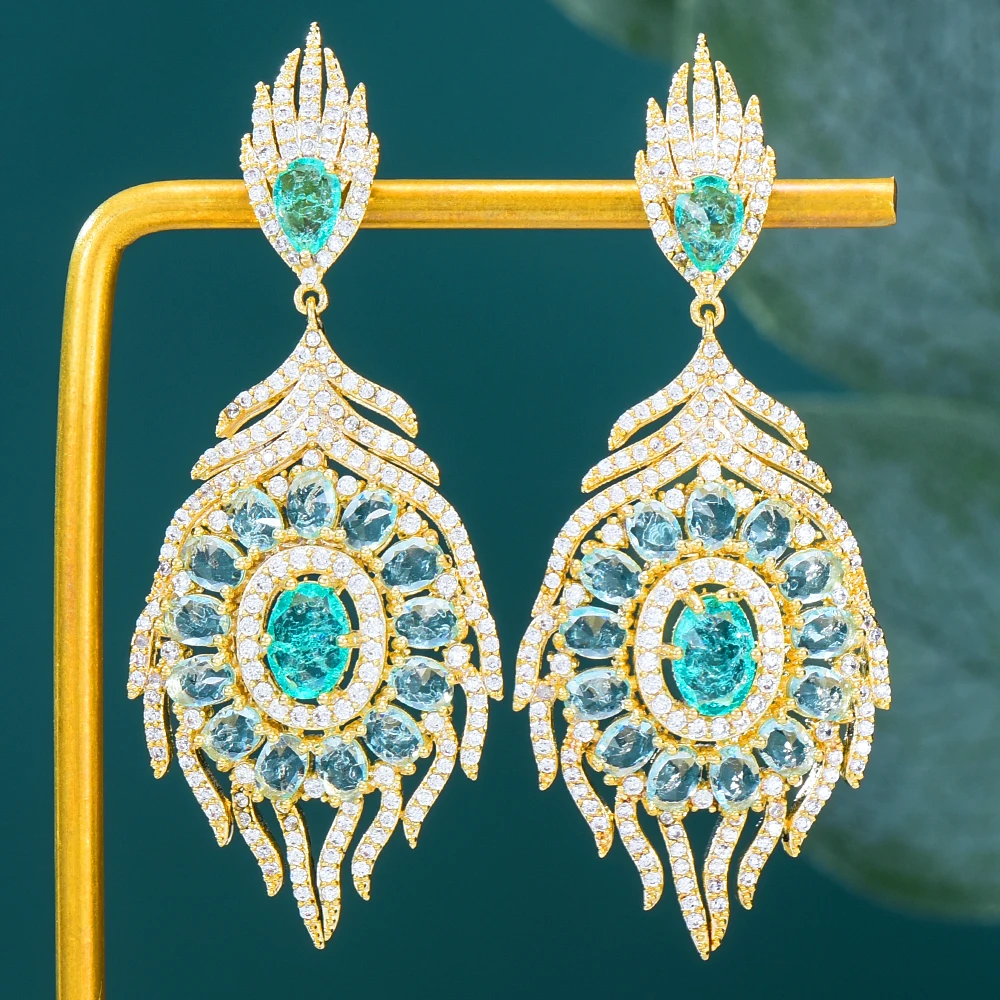 Модные новые разноцветные Волшебные бразильские висячие серьги в стиле ретро