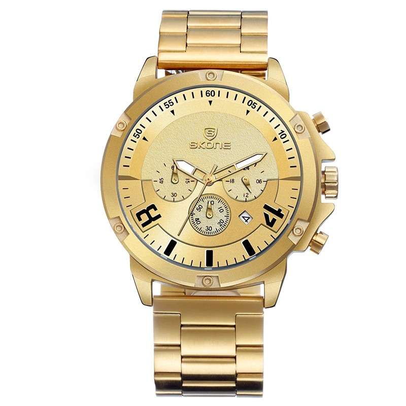 Часы наручные Skone Мужские кварцевые роскошные деловые брендовые