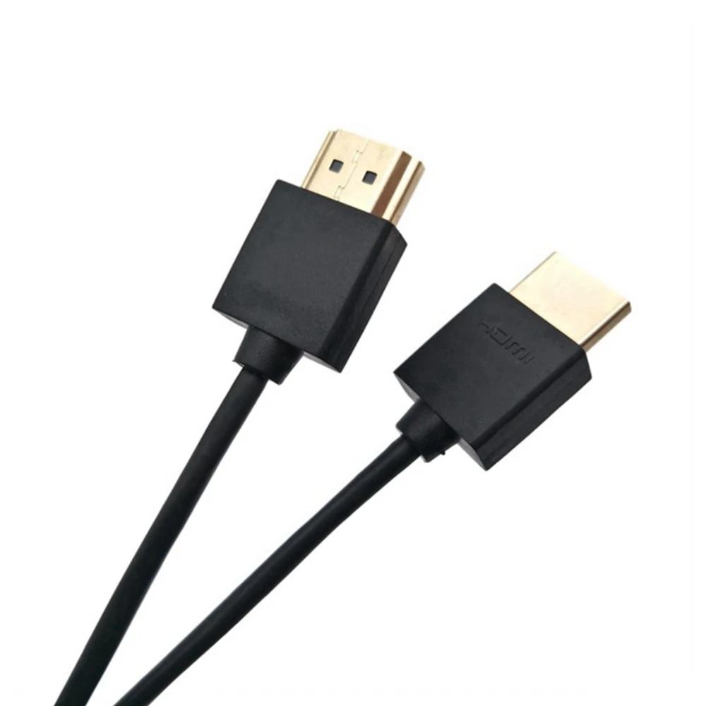 

MochuOuter durchmesser 3,0mm ultra weiche dünne HDMI-kompatibel stecker zu HDMI und HDMI stecker kabel 1080P Tragbare länge 0,3