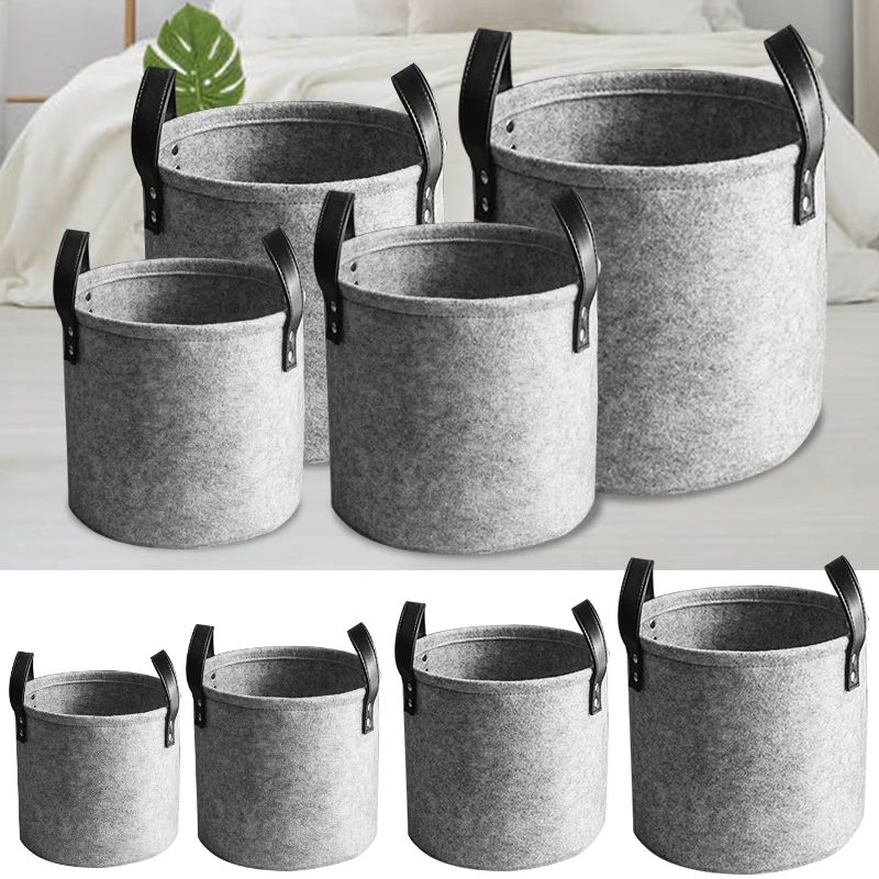 1 шт. войлочная складная корзина для белья хранения Squre баррель одежды органайзер