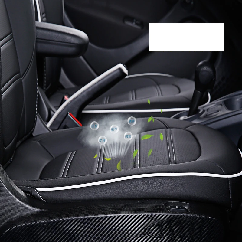 Lsrtw2017 волокна кожаные автомобильные подушки для сиденья чехлы на smart fortwo 2014 2015 2016