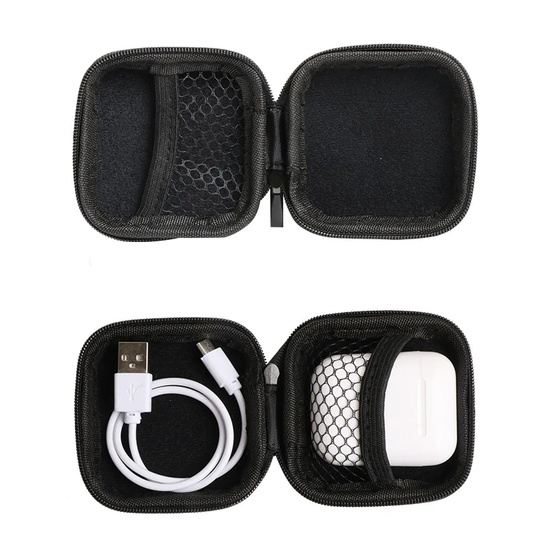 Сумка для гарнитуры посылка хранения наушников ударопрочный круглый чехол на