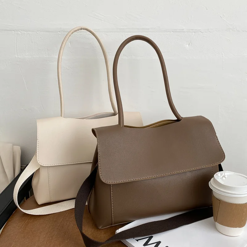 

Simple diagonal bag fashion bag female trend large-capacity bag 2021 new trendy net red underarm briefcase single shoulder big b