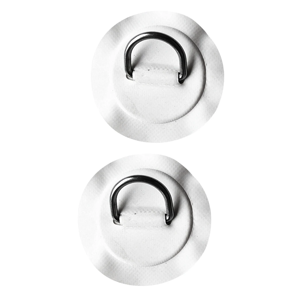 

MagiDeal Inflatable Boat 2Pcs/6Pcs Stainless Steel D-ring Pad/Patch for PVC Inflatable Boat Dinghy Kayak Surfboard Supply