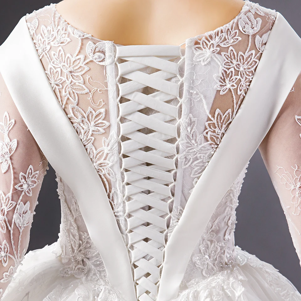 

6059 wedding dress 2020 vestido de novia women robe de mariage sukienka na wesele princesa bruiloft vintage trajes sukienka