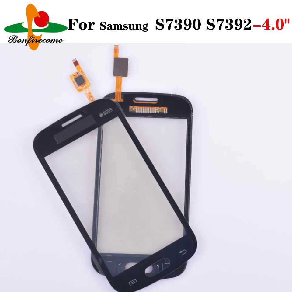 

10Pcs\lot Touch Panel For Samsung Galaxy Trend Lite S7390 7392 GT-S7390 S7392 Touch Screen Digitizer with flex cable