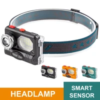 portable headlamp usb rechargeable motion sensor powerful headlight waterproof headlight for camping cycling fishing shipping
