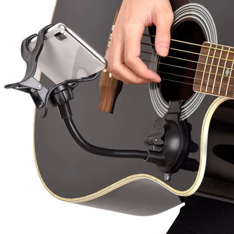 

Phone Holder Stand For Guitar Street Singing Lyrics Song Car Sucker Cups Support Holder Musicians Guitar Stand Guitar Accessory
