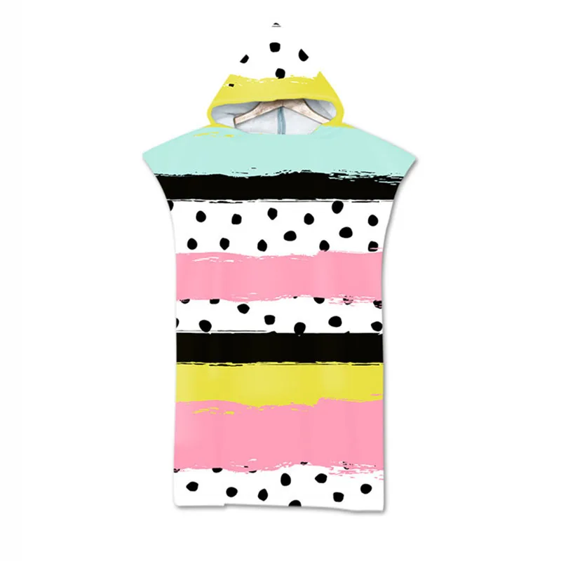 Купальный костюм для дайвинга из микрофибры в полоску сменные халаты Пляжное