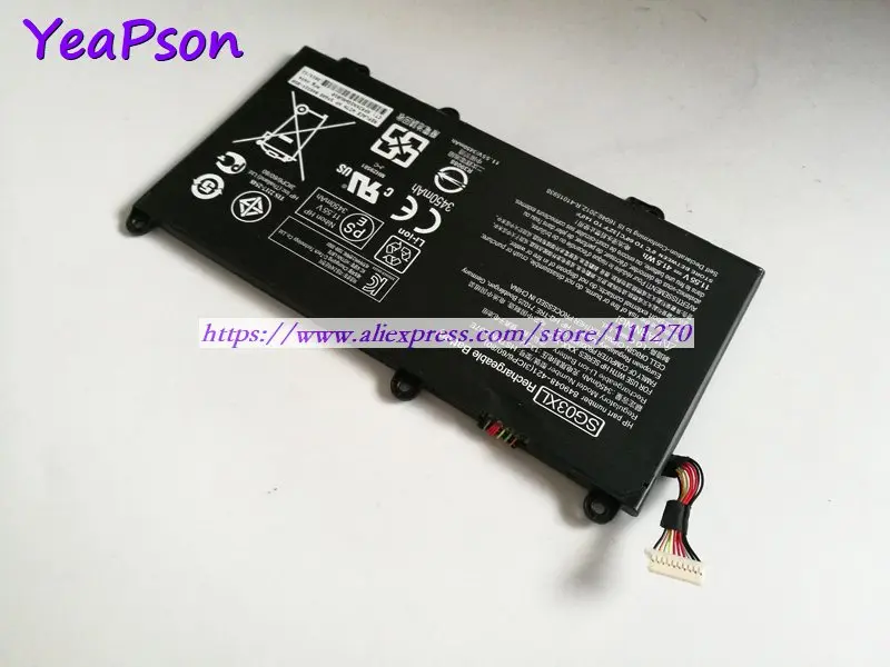 Yeapson 11 55 V 3450mAh подлинный SG03XL HSTNN LB7E Аккумулятор для ноутбука hp Envy Seires 17 u018ca 17t u100 M7