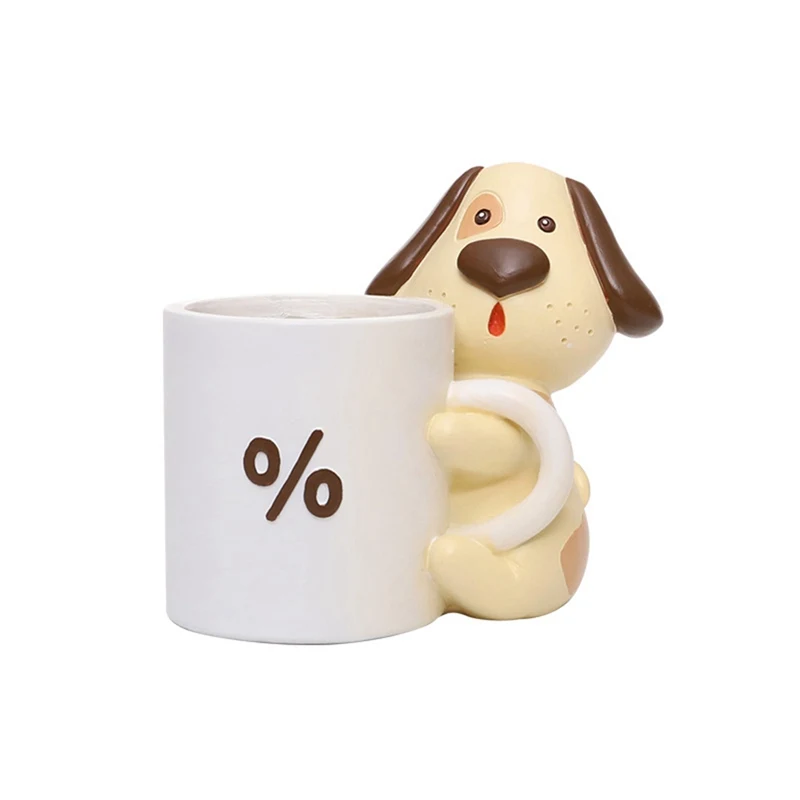 Цветочный горшок милая собака цветочный плантатор домашнее Садоводство