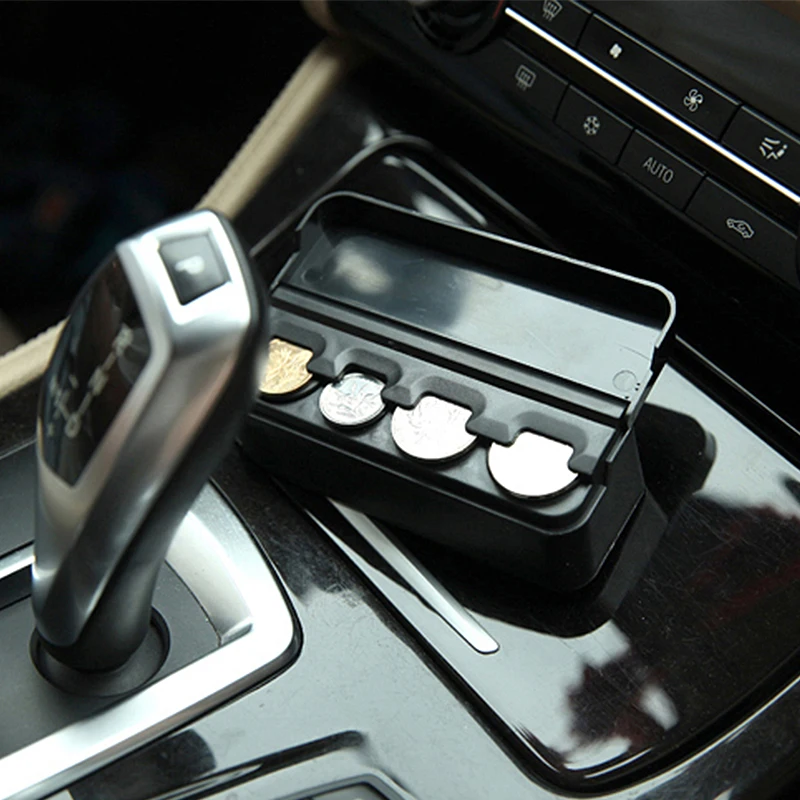 Коробка для хранения монет в автомобиле аксессуары интерьера карманный