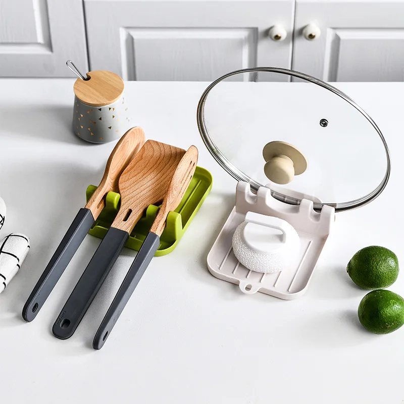 

Storage Rack Home Plastic Kitchen with Draining Spoon Fork Spatula Shelf Storage Box Kitchen Accessories Organizer