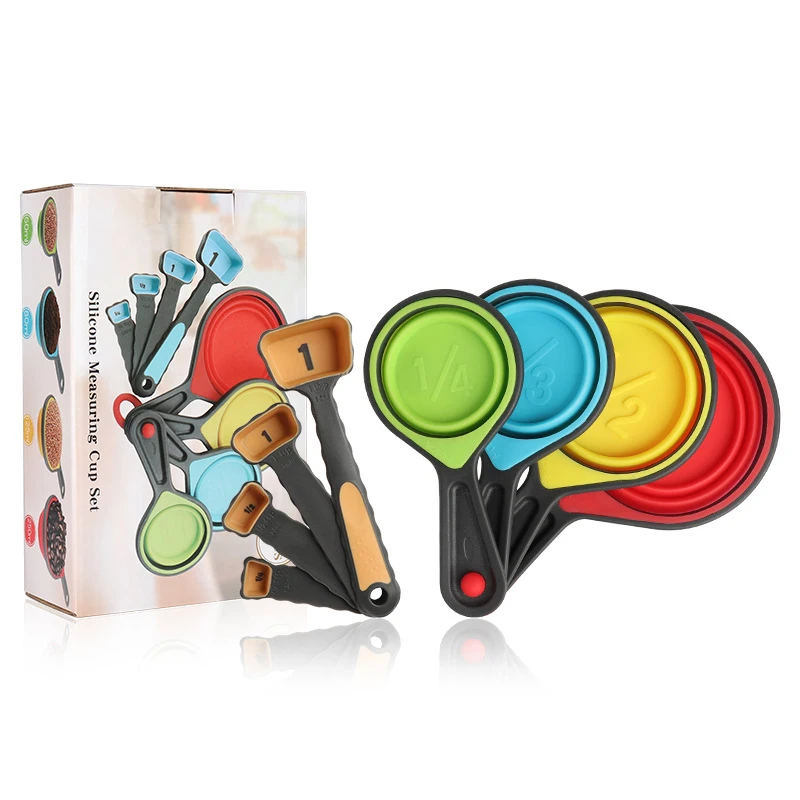 

4pcs/set Measuring Cup Measuring Spoon Set Coffee Sugar Scoop Baking Cooking Kitchen Measuring Cups Kitchen Mold Set