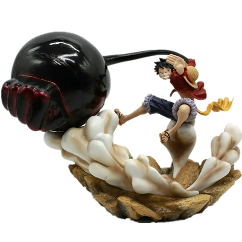 Одна штука Luffy Gear Third Elephant Gun ПВХ фигурка одна Обезьяна D Коллекционная