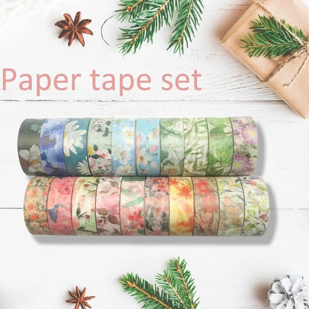 40 шт./компл. Цветочная Маскировочная лента декоративные блестящие ленты для