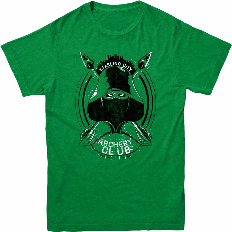 Футболка с изображением стрелки Стрела стрельба из лука клуба Зеленая для