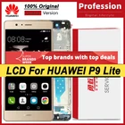 100% Оригинальный 5,2 ''ЖК-дисплей с рамкой для Huawei P9 Lite VNS-L31 L21 L19 дисплей сенсорный экран дигитайзер в сборе запасные части