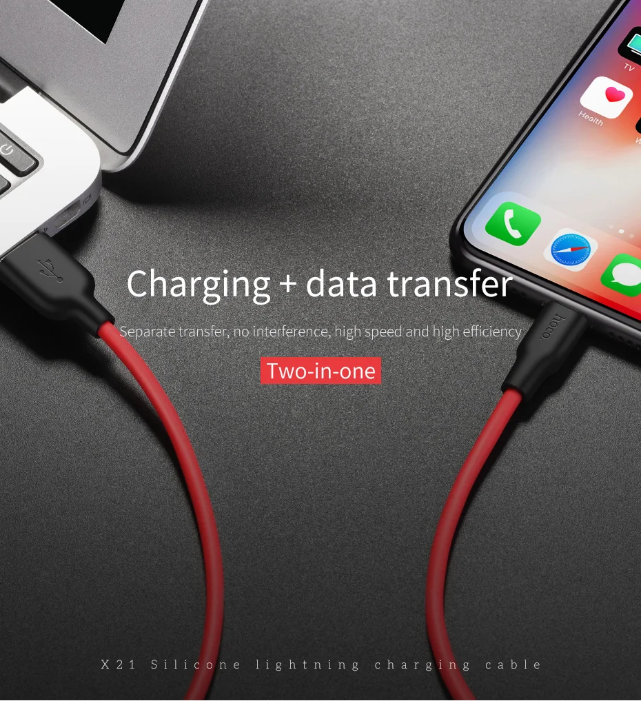 HOCO 1 м 2 м мягкий силиконовый USB кабель для iPhone 11 pro Max Type C кабель Micro кабель для Samsung USB C кабель