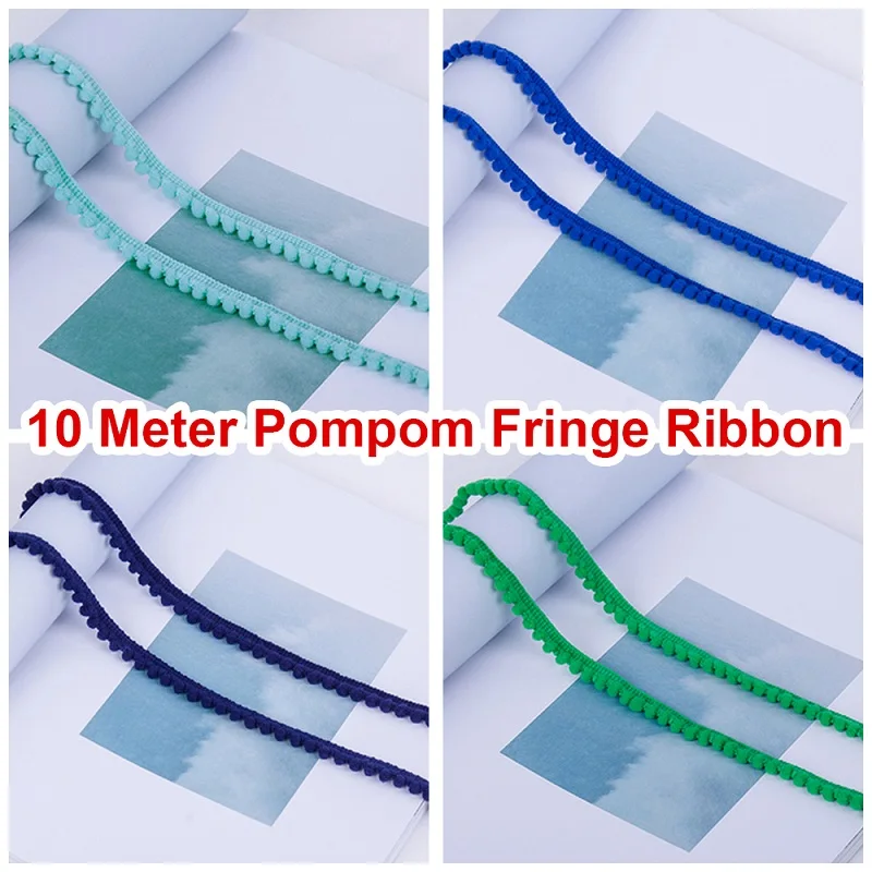 Кружевной Мини-помпон для шитья и штор 10 м лента с бахромой | Дом сад