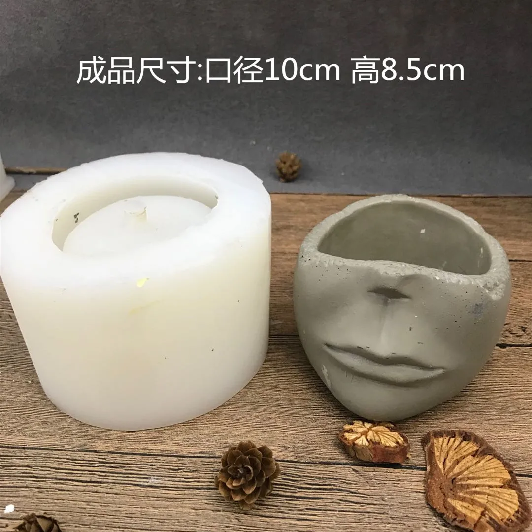 

Candle Vessel Molds Silicone Wax Candle Holder Concrete Molds Cement Concrete Candlestick Molds Handmade Pot Molds