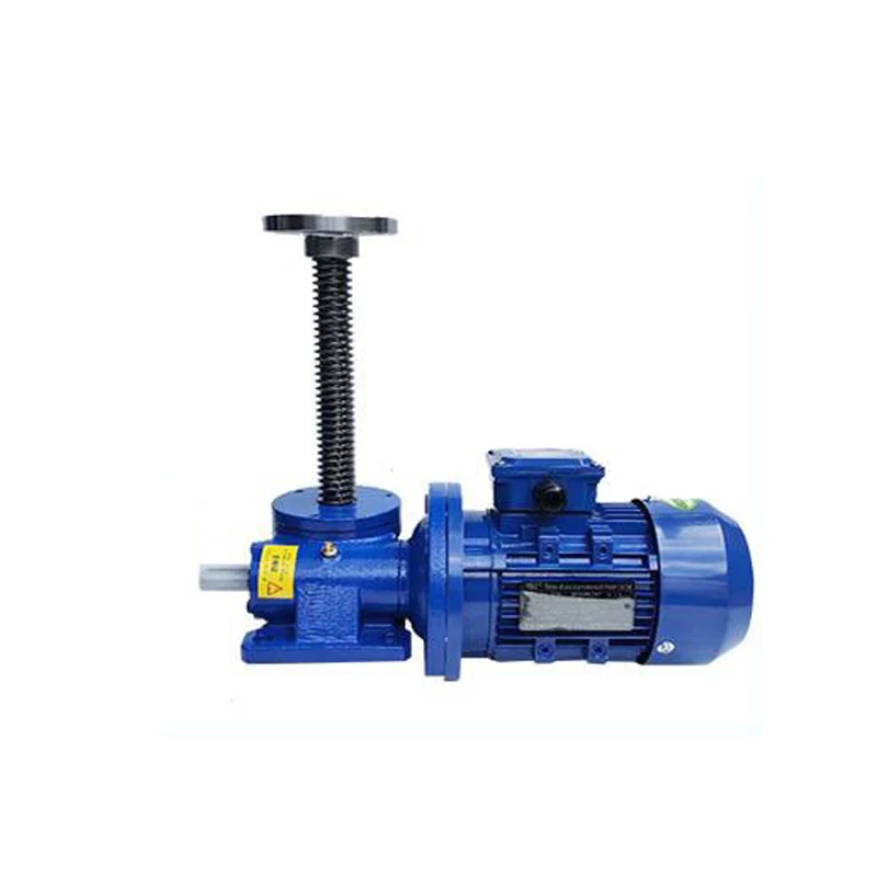 Screw Lift Screw Lift Table Swl 1T+0.18Kw Motor Hand Manual Electric Lift Turbine Worm Small Miniature Screw Flange Head