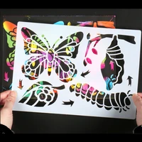 1pc butterfly stencils paintingtemplate diy scrapbooking album decorative stencils drawing template puzzle