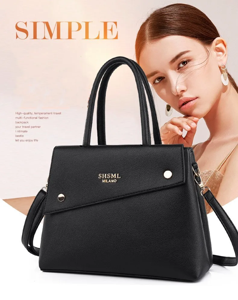 

Large capacity multi-pocket leather 2020 luxury women's handbags brand designer women's diagonal shoulder handbags and wallets