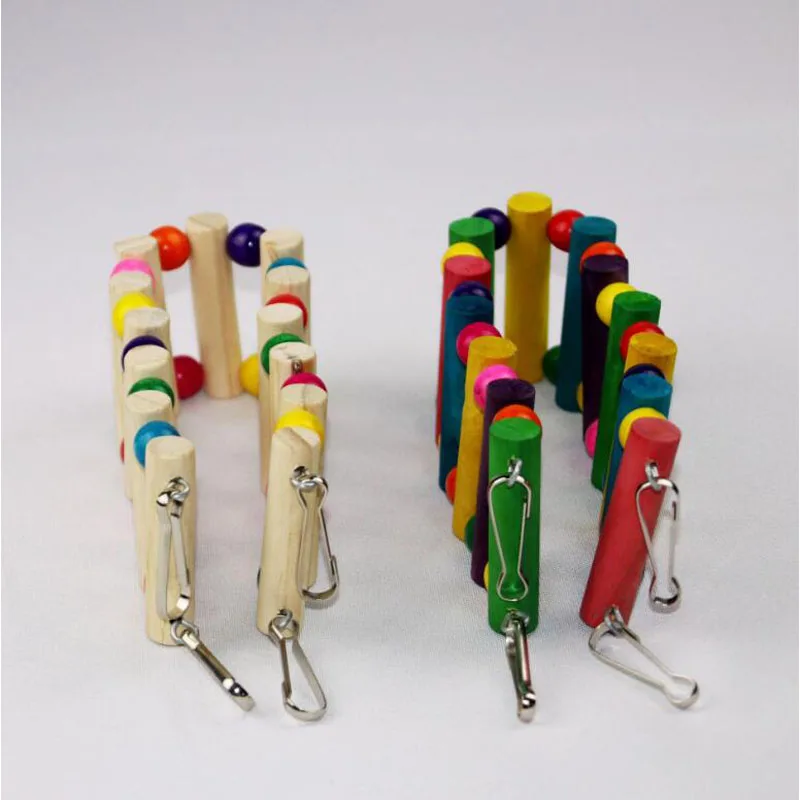 Игрушки для попугая хомяк деревянная лестница птиц веревка скалолазания укусы