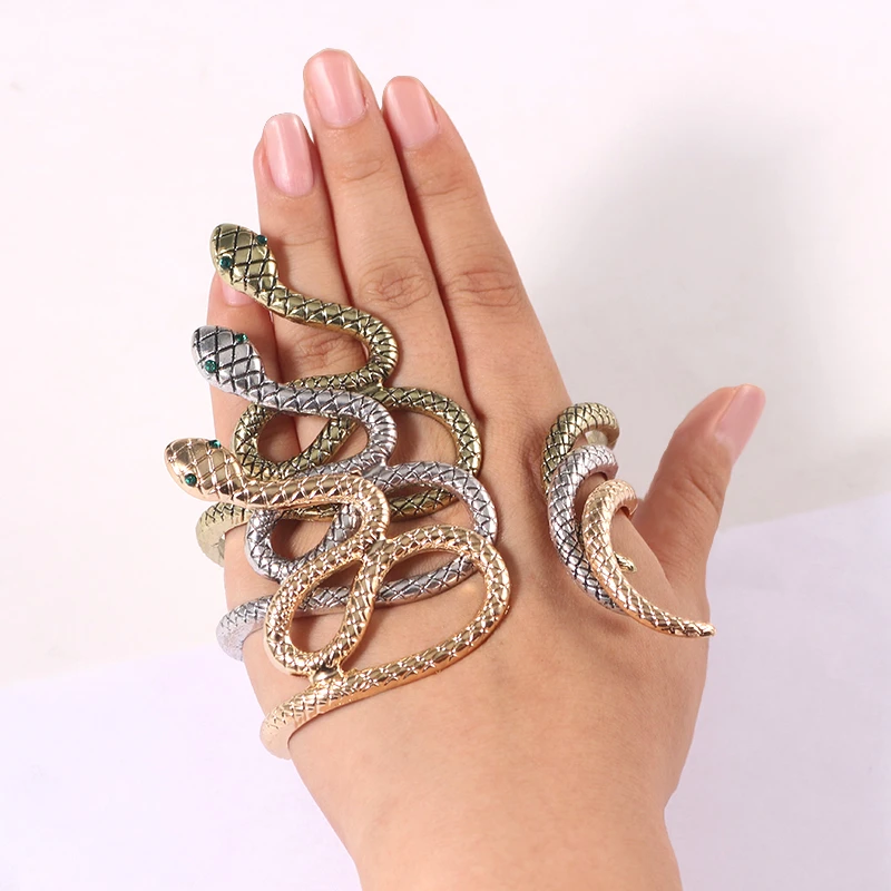 Корейский поп Ретро преувеличенные делают старые palm змея браслет Bracelet-SZ001