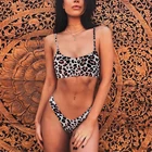 Новинка лета 2021, сексуальный Леопардовый женский бикини со змеиной кожей, женский купальник, пляжная одежда, женское бикини для плавания