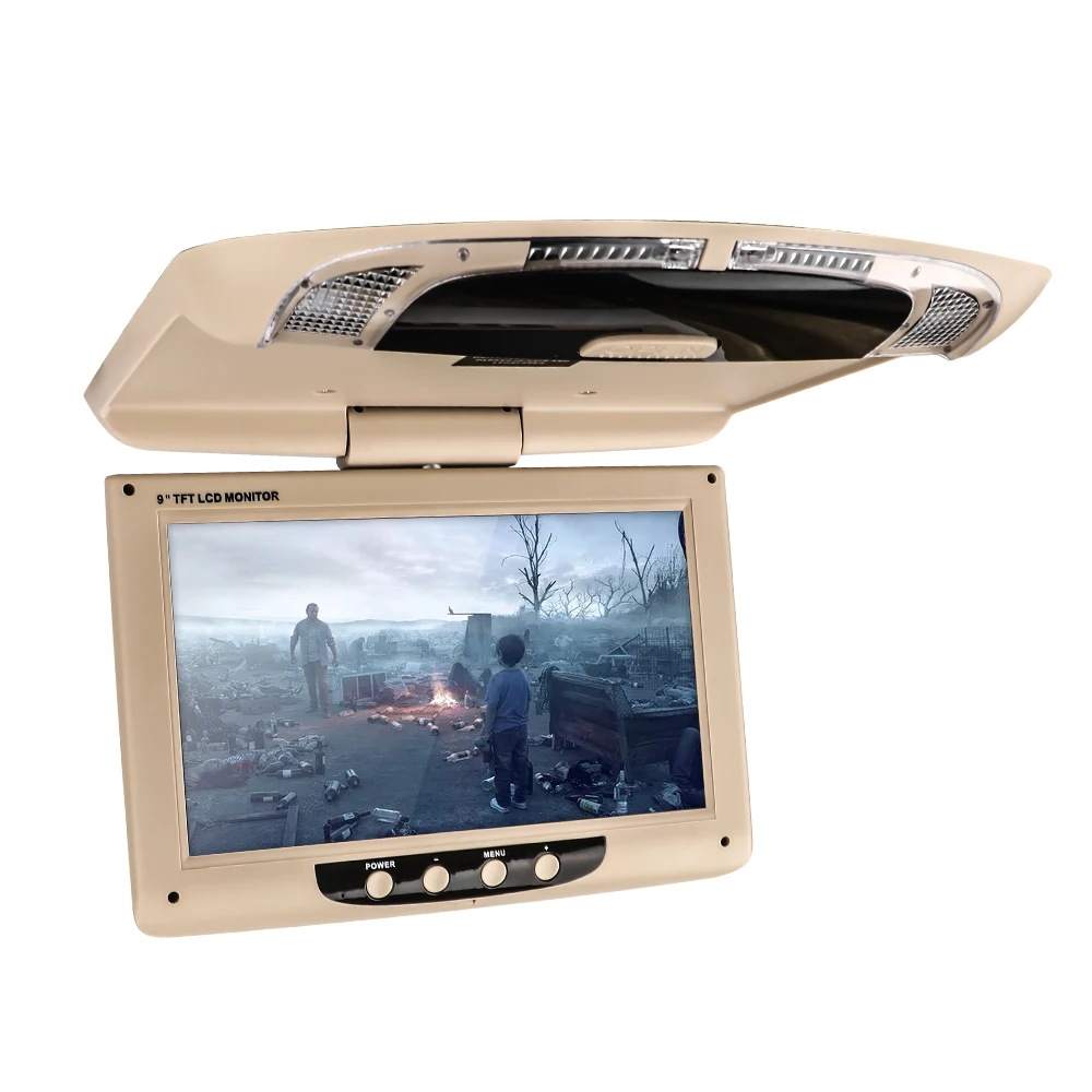 9 дюймовый цветной ЖК монитор TFT для подголовника DVD мониторы 1024x600 HD вход радио AV