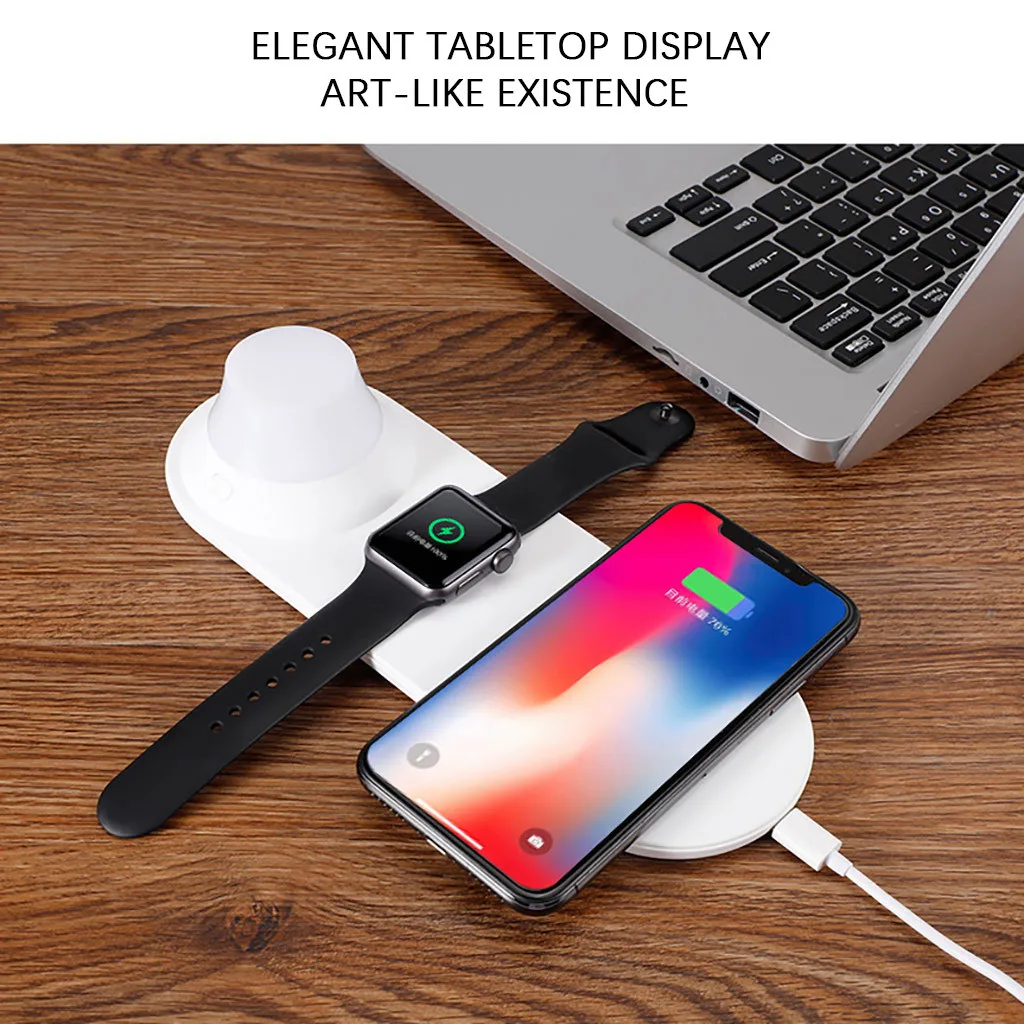 30#3 в 1 Airpower Беспроводное зарядное устройство Pad Qi держатель беспроводного зарядного устройства для Apple Watch 5 для iPhone 11/Pro Max Беспроводное зарядное устройство