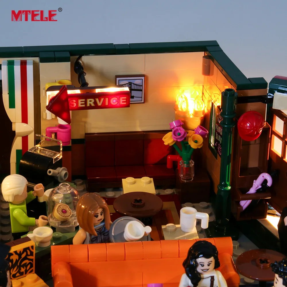 Kit de luz LED MTELE para Central Perk serie Ideas 21319 (no incluye el modelo)-4