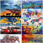 5D алмазная живопись, персонажи, искусство, пейзаж, мозаика, круглая, Все алмазы, Современная декоративная живопись