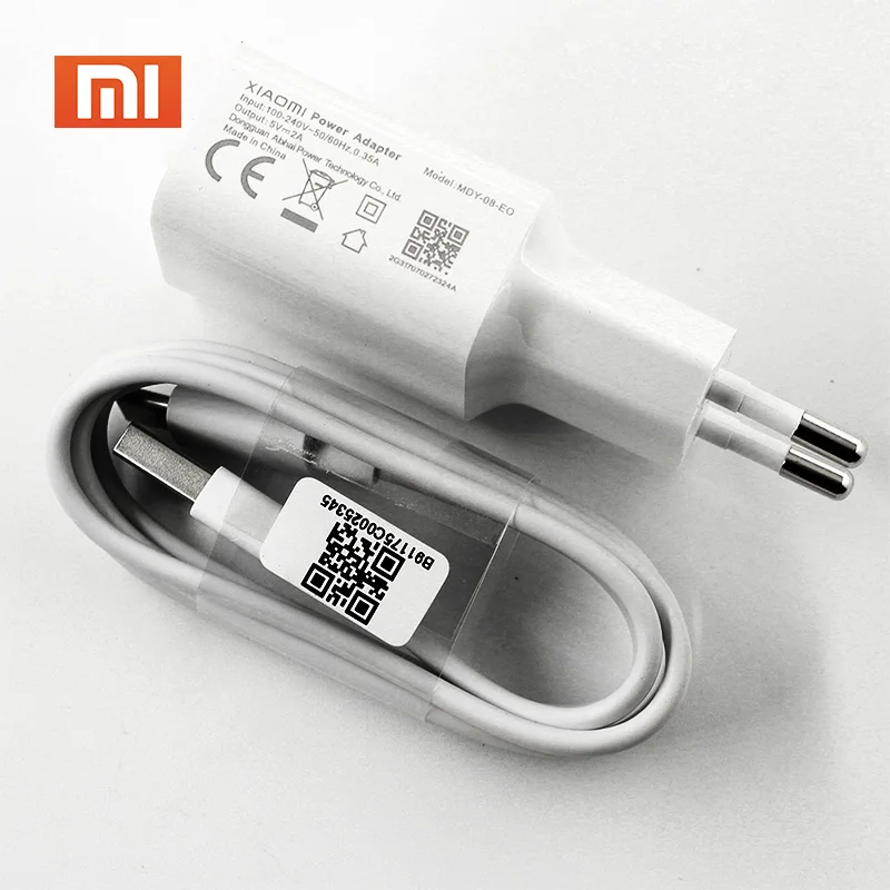 Зарядное устройство Xiaomi 5 В 2 А зарядный адаптер Micro USB Type C кабель для передачи