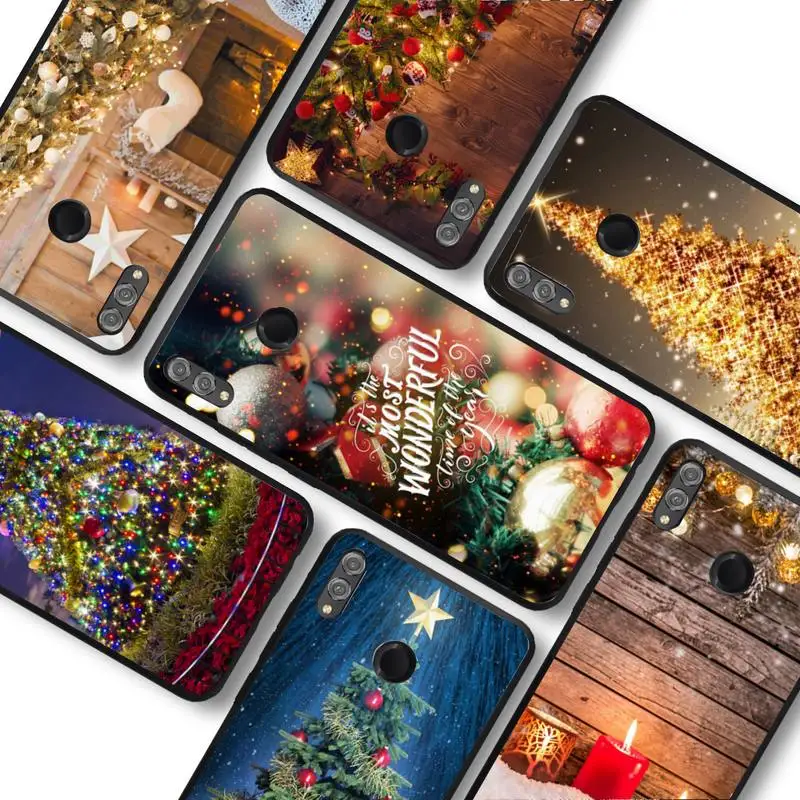 

Christmas Holiday Tree New Year Phone Case For Huawei honor10Lite 10i 20 8x 10 Funda for Honor9lite 9xpro Back Coque