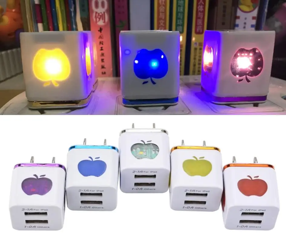 

Сетевое зарядное устройство с двумя USB-портами, а