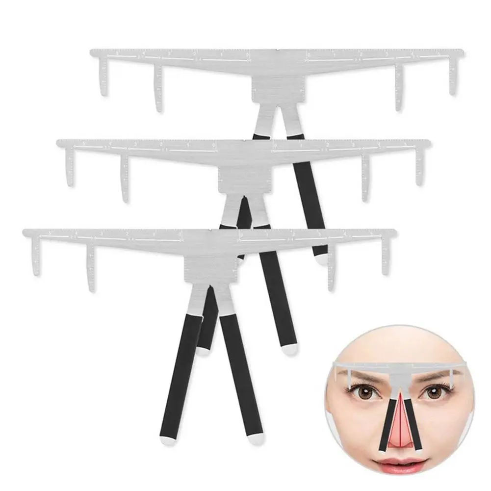 

Eyebrow Measure Ruler EyeBrow Tattoo Permanent Makeup Rule Three-Point Positioning Ruler For Makeup Template Definition Grooming